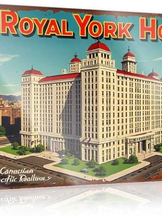 Жестяная вывеска FZFN, декор, винтажный постер отеля Royal York в Торонто, жестяная вывеска, для детской комнаты, забавная вывеска с изображением пива (30 x 40 см)