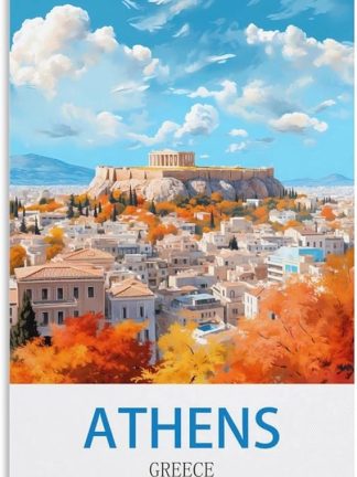 EPXZNM Винтажная металлическая жестяная вывеска с постерами Афин, Греция, забавные пивные вывески, металлическая настенная вывеска, ретро для мужской комнаты, дома, винтажный декор, 30 x 30 см