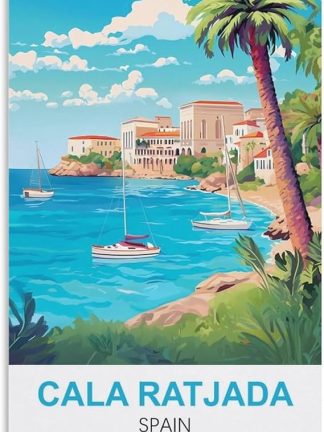 Винтажная металлическая жестяная табличка EPXZNM «Кала-Ратхада, постер Испании», забавные пивные вывески, металлическая настенная вывеска, ретро, ​​для мужской комнаты, дома, винтажный декор, 30 x 40 см