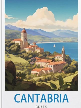 EPXZNM Винтажная металлическая жестяная табличка, Кантабрия, Испания, туристический постер, забавные пивные таблички, металлическая настенная табличка, ретро, ​​для мужской комнаты, дома, винтажный декор, 30 x 30 см