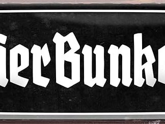 Ретро жестяная табличка – Пивной бункер – Забавная надпись, отличная идея подарка на день рождения или Рождество, декоративная табличка для вечеринки или винного погреба, 28 x 12 см, винтажная металлическая табличка 427