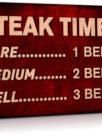 Металлическая табличка, 20,3 x 30,5 см, забавная табличка для пива, таймер для стейка, металлические правила для гриля, алюминиевые таблички, подарки для дома, кухни, кафе, бара, фермы, настенное искусство, украшение, wje-A01