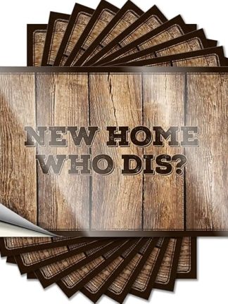 Забавные наклейки Новый дом, кто это?, смешные наклейки на машину, пивные таблички для мужской комнаты, 12 x 18 см, 10 штук.