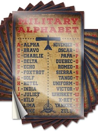 Наклейки-розыгрыши, военный алфавит, забавные наклейки, 10 штук, смешные наклейки на машину, пивные таблички для мужской комнаты (12 x 18 см)