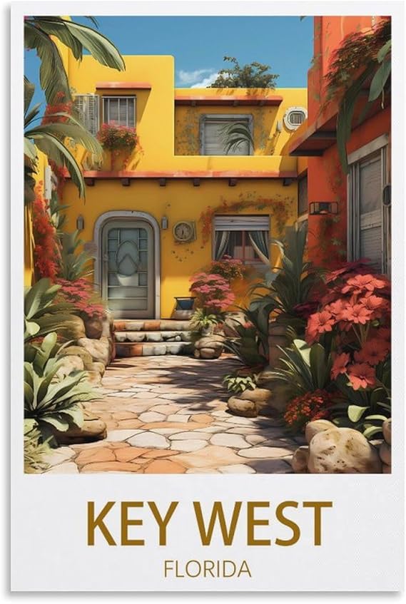 EPXZNM Винтажная металлическая жестяная вывеска с постерами Ки-Уэста, Флорида, забавные пивные вывески, металлическая настенная вывеска, ретро для мужской комнаты, дома, винтажный декор, 30 x 40 см