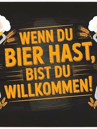 Металлическая табличка с изображением пивных кружек, размер XL (21 x 28 см). Забавная табличка с надписью «Пивная кружка». Идеальный подарок для домашнего бара.