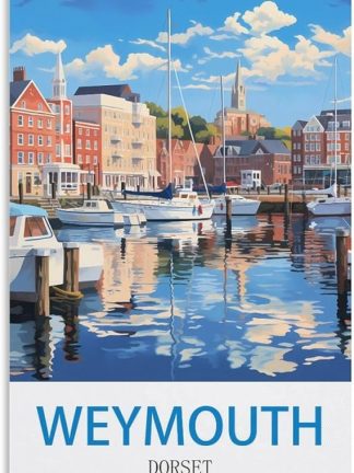 EPXZNM Винтажная металлическая жестяная вывеска, постер с изображением Уэймута, Дорсет, забавные пивные вывески, металлическая настенная вывеска, ретро, ​​для мужской комнаты, дома, винтажный декор, 20 x 30 см