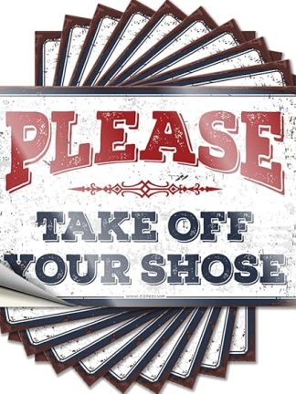 Забавные наклейки на машину с надписью Пожалуйста, снимите свои ботинки, смешные наклейки на машину, пивные таблички для мужской комнаты, 12 x 18 см, 10 штук