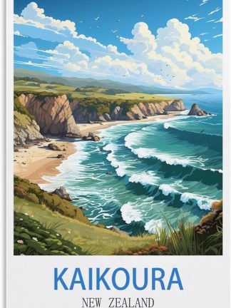 Винтажная металлическая жестяная табличка EPXZNM «Кайкура, постер Новой Зеландии», забавные пивные таблички, металлическая настенная табличка, ретро, ​​для мужской комнаты, дома, винтажный декор, 30 x 30 см