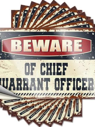 Забавные наклейки на машину Осторожно, старший прапорщик!, забавные наклейки на машину, пивные таблички для мужской комнаты, 12 x 18 см, 10 штук.