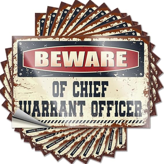 Забавные наклейки на машину Осторожно, старший прапорщик!, забавные наклейки на машину, пивные таблички для мужской комнаты, 12 x 18 см, 10 штук.