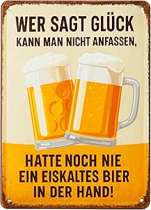 Ретро жестяная табличка для пива - забавная идея подарка для мужчин, винтажная металлическая табличка с надписью для украшения бара, забавный подарок для мужчин на день рождения или День отца, 30 x 20 см.