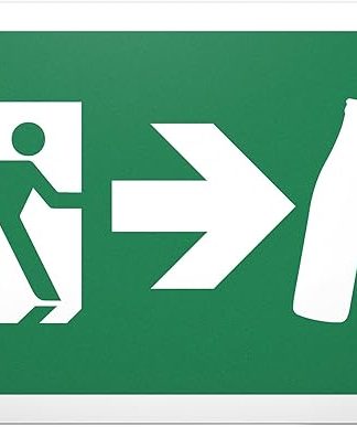 Вывеска «Пивной путь к спасению» 30 x 20 см. Идея подарка на день рождения, украшение для вечеринки, забавное украшение на день рождения. Подарок для JGA, вечеринки, клуба, дома, коллег, друзей, подвального бара.