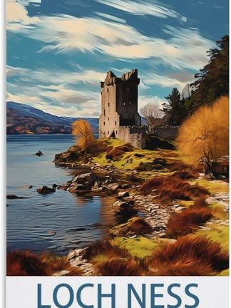 EPXZNM Винтажная металлическая жестяная вывеска с изображением Лох-Несса, постеры шотландской команды «Лейкерс», забавные пивные вывески, металлическая настенная вывеска, ретро для мужской комнаты, дома, винтажный декор, 30 x 40 см