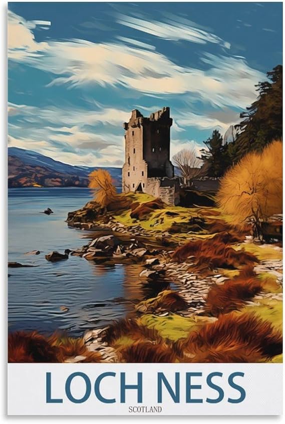 EPXZNM Винтажная металлическая жестяная вывеска с изображением Лох-Несса, постеры шотландской команды «Лейкерс», забавные пивные вывески, металлическая настенная вывеска, ретро для мужской комнаты, дома, винтажный декор, 30 x 40 см