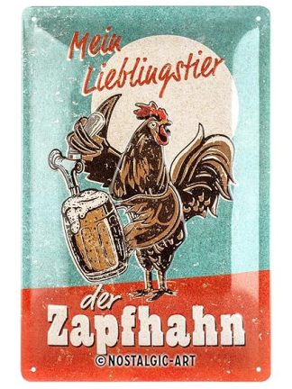 Ретро-жестяная табличка Nostalgic-Art, 20 x 30 см, с изображением любимого животного — отличный подарок для любителей пива. Изготовлена ​​из металла, винтажный дизайн с надписью. Жестяные таблички с надписями, украшение для любителей пива.