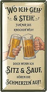 Ретро жестяная табличка с надписью «Пиво», забавные надписи, украшение для бара, вечеринки, паба, бара, идея подарка для папы на День отца, винтажная металлическая табличка 17 x 34 см