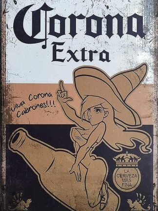 Металлическая жестяная вывеска Corona Extra для домашнего бара, винтажный художественный постер, декор для стен бара, кафе, гаража, общежития, металлический постер, подарок, 20x30 см.
