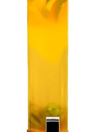 Диспенсер для напитков Beer Tower золотистого цвета с трубкой для льда, краном и подсветкой, цилиндрический диспенсер для льда объемом 1 галлон (около 3,8 литра) для использования на открытом воздухе, вечеринок и в повседневной жизни.