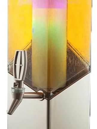 Настольный диспенсер для пива Beer Tower Ice Tube объемом 3 л, с LED-подсветкой, для приготовления коктейлей «Маргарита» и домашнего бара (цвет «Шампанское золото»).