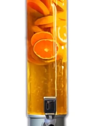 Диспенсер для напитков Beer Tower, серебристый, объемом 100 унций (3 м³), с трубкой для льда, подсветкой и краном, поддерживает напитки холодными. Подходит для дома, бара и ресторана. Диспенсеры для напитков со льдом.