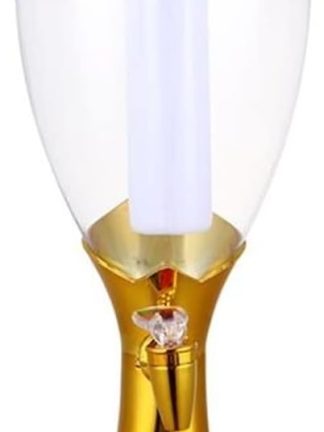 Диспенсер для пива Beer Tower 3 л с LED-подсветкой. Диспенсер для пива, напитков, воды и холодных напитков. Подходит для бара, дома, вечеринки, фуршета (Цвет: золотистый) (Золотистый)