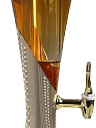 Настольный мини-диспенсер для пива Beer Tower Drink Dispenser объемом 3 л с краном и трубкой для льда, легко моется, подходит для дома, паба, буфета, ресторана, вечеринок, спортивных мероприятий и вечеринок.
