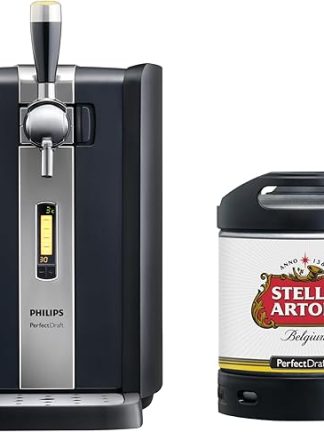 Набор пива PerfectDraft, включающий 6-литровый кег Stella Artois и домашний диспенсер Philips.