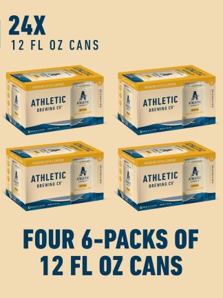 Athletic Brewing Company Craft Non Alcoholic Beer Atlética, 24 Pack 12 FL Oz Cans