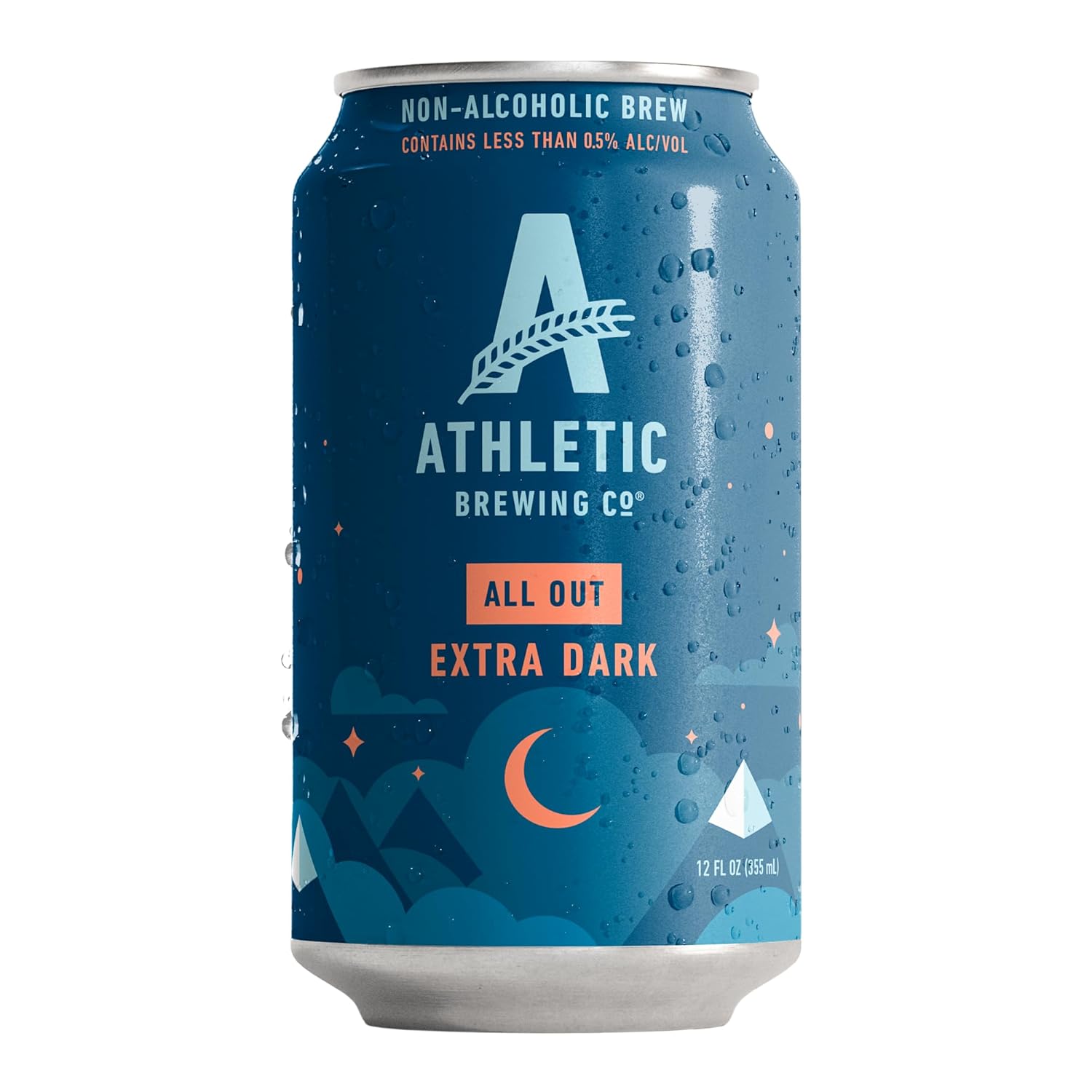 Athletic Brewing Company Craft Non Alcoholic Beer All Out Extra Dark, 12 Pack 12 FL Oz Cans — изображение 2