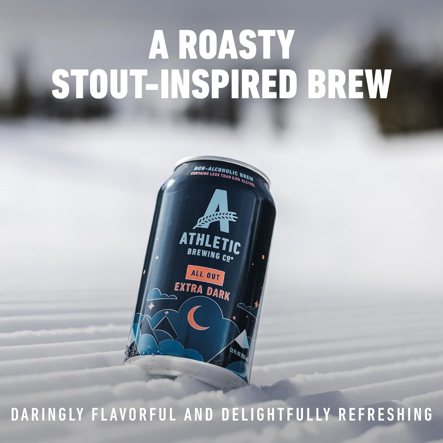 Athletic Brewing Company Craft Non Alcoholic Beer All Out Extra Dark, 12 Pack 12 FL Oz Cans — изображение 4