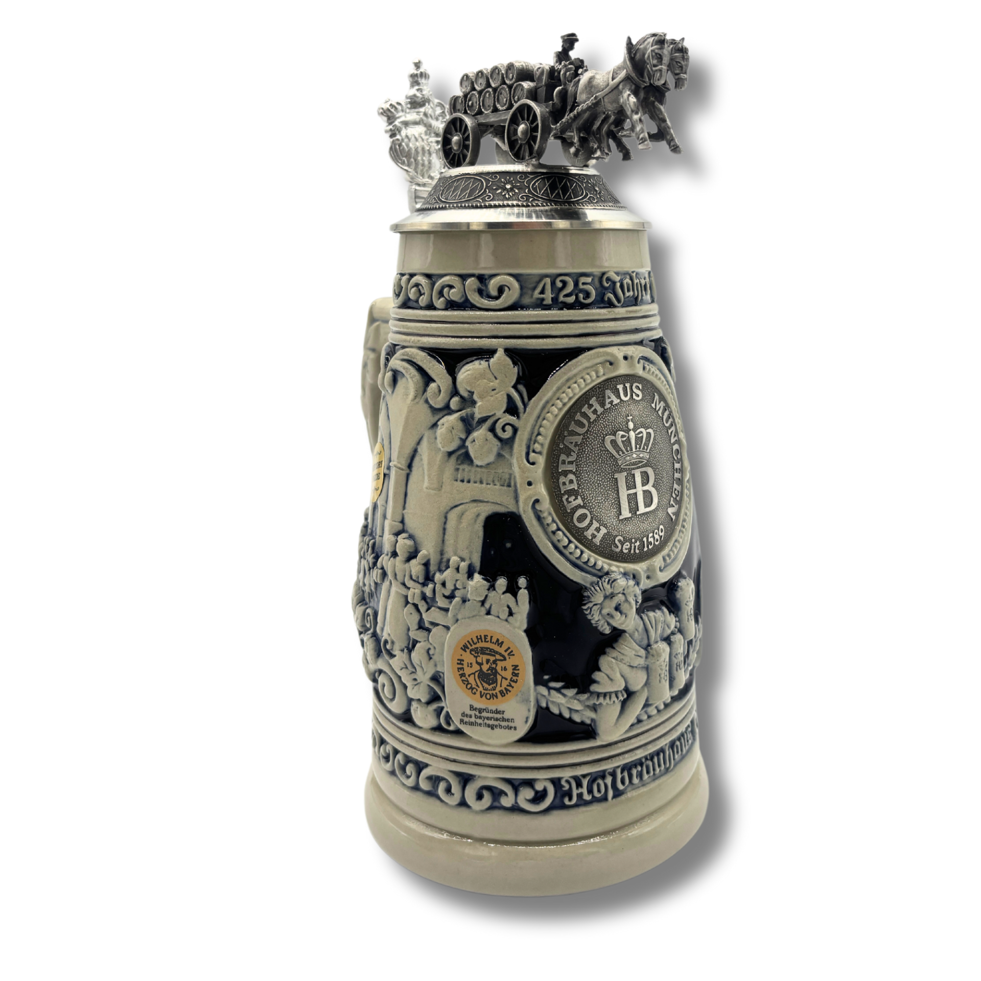 Hofbräuhaus Sondereditionskrug 425 Jahre blau-grau 1 l — изображение 4