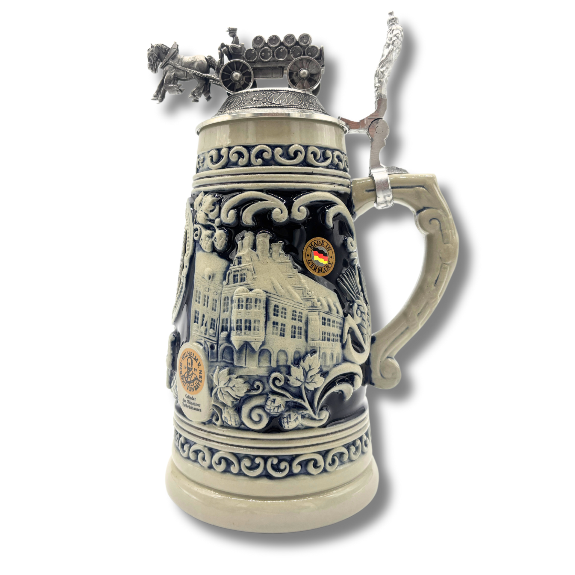 Hofbräuhaus Sondereditionskrug 425 Jahre blau-grau 1 l — изображение 5