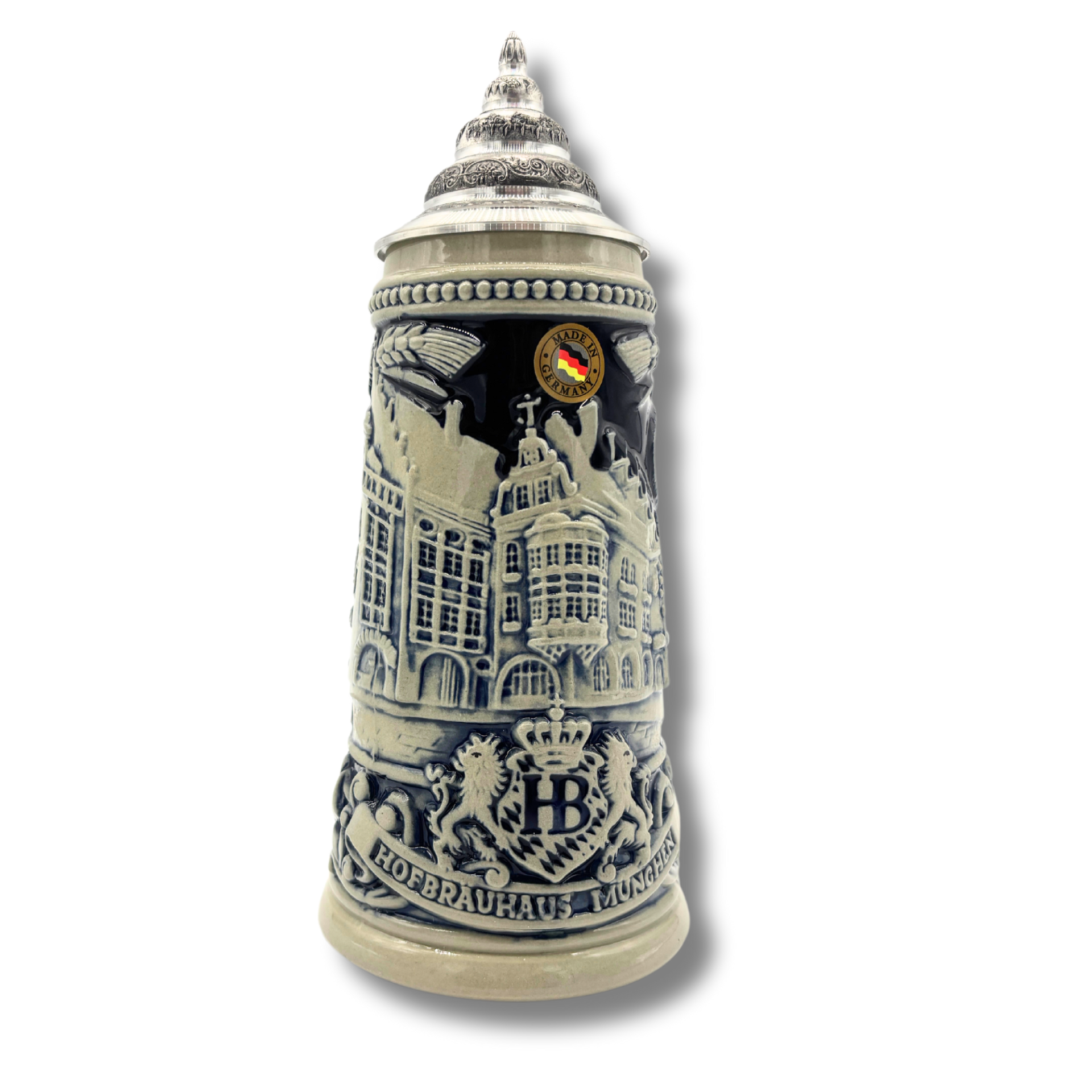 Hofbräuhaus Reliefkrug Hofbräuhaus grau-blau 0,25 l