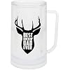 Pavilion Gift Company - Best Buckin' - Кружка для пива объемом 355 мл (12 унций) для заморозки, охоты, охоты на оленей, кухонная утварь, подарок на День отца.