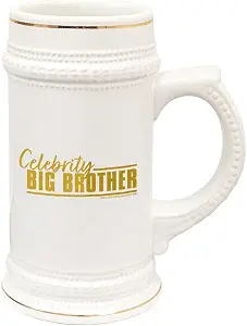 Керамическая пивная кружка объемом 20 унций с логотипом реалити-шоу CBS «Celebrity Big Brother».