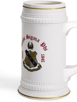 Greekgear Alpha Sigma Phi Коллекционная керамическая кружка с гербом и годом