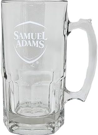 Пивная кружка Samuel Adams Octoberfest, 950 мл, прозрачное стекло, прочная, ударопрочная.