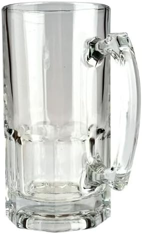 Кружка SEDLAV Super Mug, массивная прозрачная стеклянная кружка с дном, прозрачная кружка для горячих напитков/чая/горячего шоколада/супа и кофе с ручкой.
