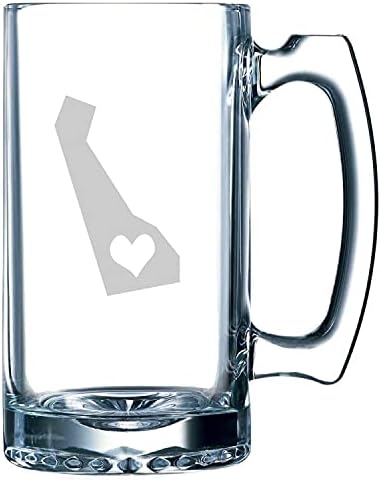 Пивная кружка Delaware Heart States с гравировкой, объемом 25 унций.
