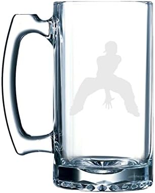Contour Silhouette - Dancing Man Guy Version 5 Shadow - 26.5 Ounce Glass Mug Stein
