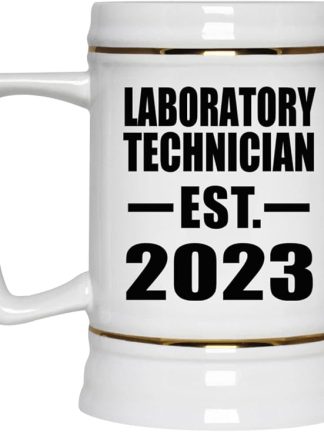Designsify Gifts, лаборант, основан в 2023 году, керамическая кружка-бокал объемом 22 унции с ручкой для заморозки — для дня рождения, годовщины, Рождества, Дня матери, Дня отца и вечеринки.