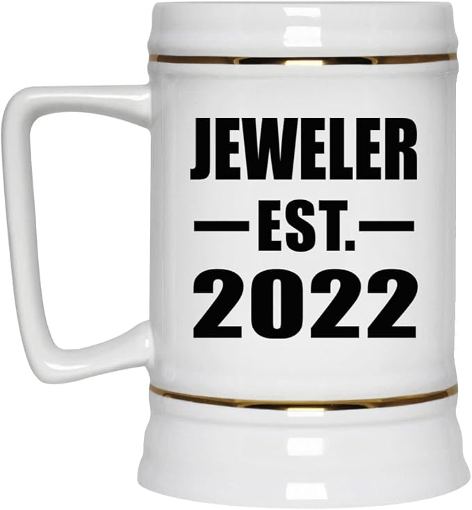 Designsify Gifts, ювелирный магазин, основан в 2022 году, керамическая кружка-бокал объемом 22 унции с ручкой для заморозки — для дня рождения, годовщины, Рождества, Дня матери, Дня отца, вечеринки, для мужчин, женщин, для него и для нее.