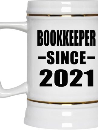 Designsify Gifts, бухгалтер с 2021 года, керамическая кружка-бокал объемом 22 унции с ручкой для заморозки — подарок на день рождения, годовщину, Рождество, День матери, День отца, вечеринку, для мужчин, женщин, для него, для нее, для друга.