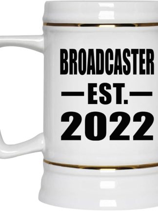 Designsify Gifts, вещательная компания, основанная в 2022 году, керамическая кружка-бокал объемом 22 унции с ручкой для заморозки — для дня рождения, годовщины, Рождества, Дня матери, Дня отца, вечеринки, для мужчин, женщин и него.