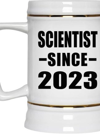 Designsify Gifts, «Ученый с 2023 года», керамическая кружка-бокал объемом 22 унции с ручкой для заморозки — подарок на день рождения, годовщину, Рождество, День матери, День отца, вечеринку, для мужчин, женщин, для него, для нее, для друга.