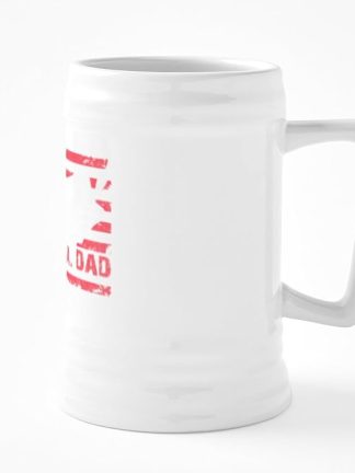 Кружка для пива CafePress Reel Cool Dad Flag из керамики, 25 унций.