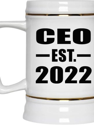 Designsify Gifts, генеральный директор, основано в 2022 году, керамическая кружка-бокал объемом 22 унции с ручкой для заморозки — для дня рождения, годовщины, Рождества, Дня матери, Дня отца, вечеринки, для мужчин, женщин, для него и для нее.