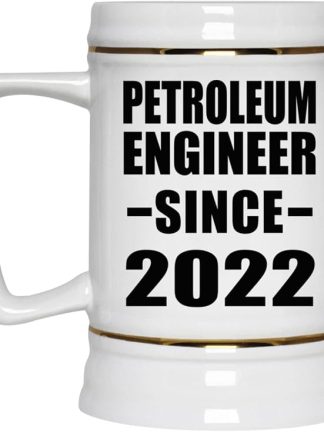 Подарки от Designsify, инженер-нефтяник с 2022 года, керамическая кружка-бокал объемом 22 унции с ручкой для заморозки — подарок на день рождения, годовщину, Рождество, День матери, День отца, вечеринку, для мужчин, женщин, для него и для нее.