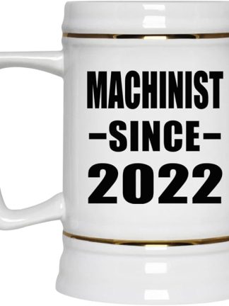 Designsify Gifts, Машинист с 2022 года, Керамическая кружка-бокал объемом 22 унции с ручкой для заморозки - для дня рождения, годовщины, Рождества, Дня матери, Дня отца, вечеринки, для мужчин, женщин, для него, для нее, для друга